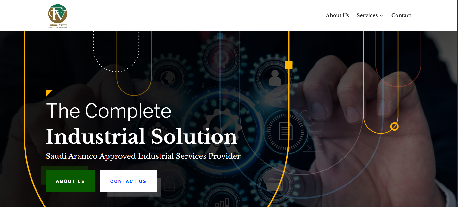 Homepage screenshot of futureviews.sa.com