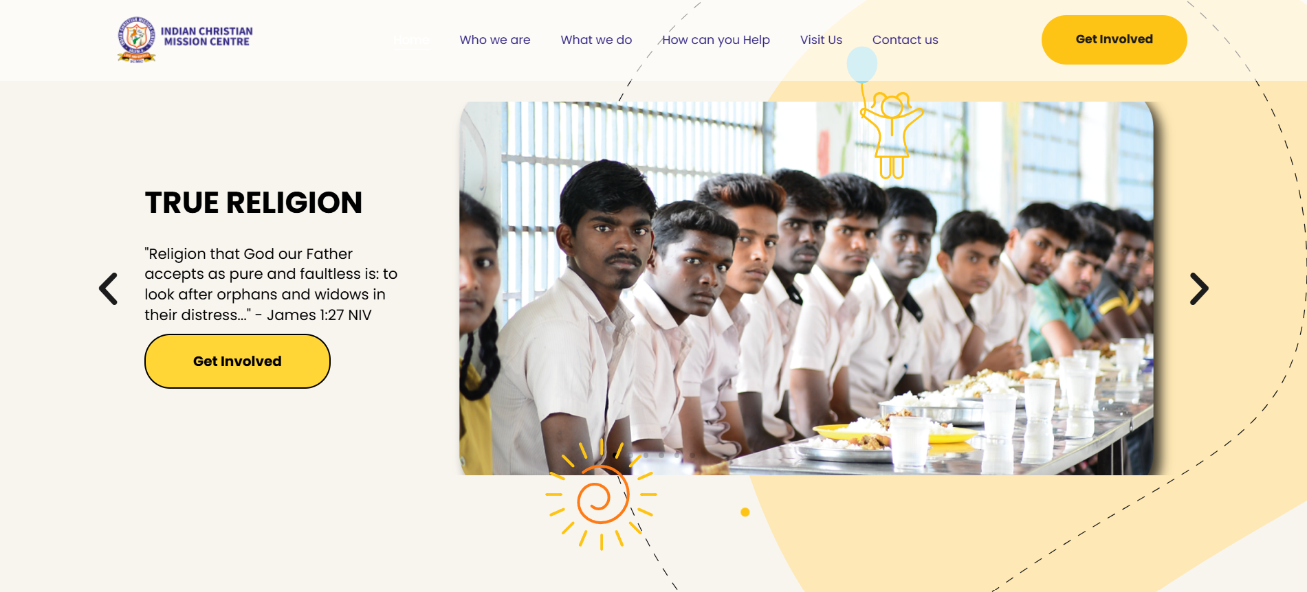 Homepage screenshot of icmcindia.com