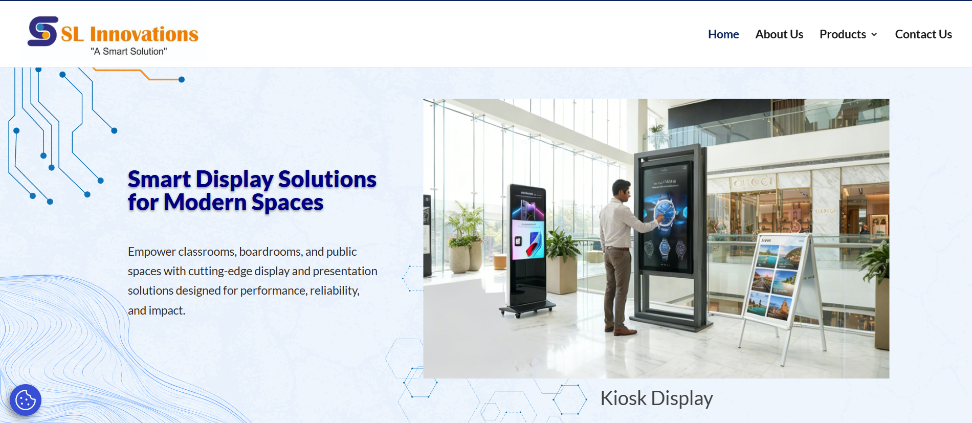 Homepage screenshot of slinnovations.co.in