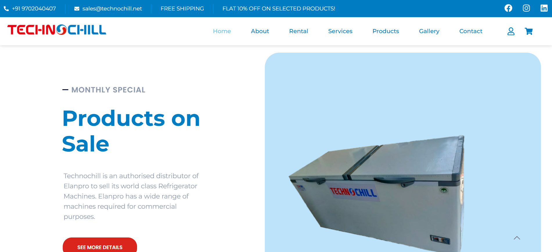 Homepage screenshot of technochill.net